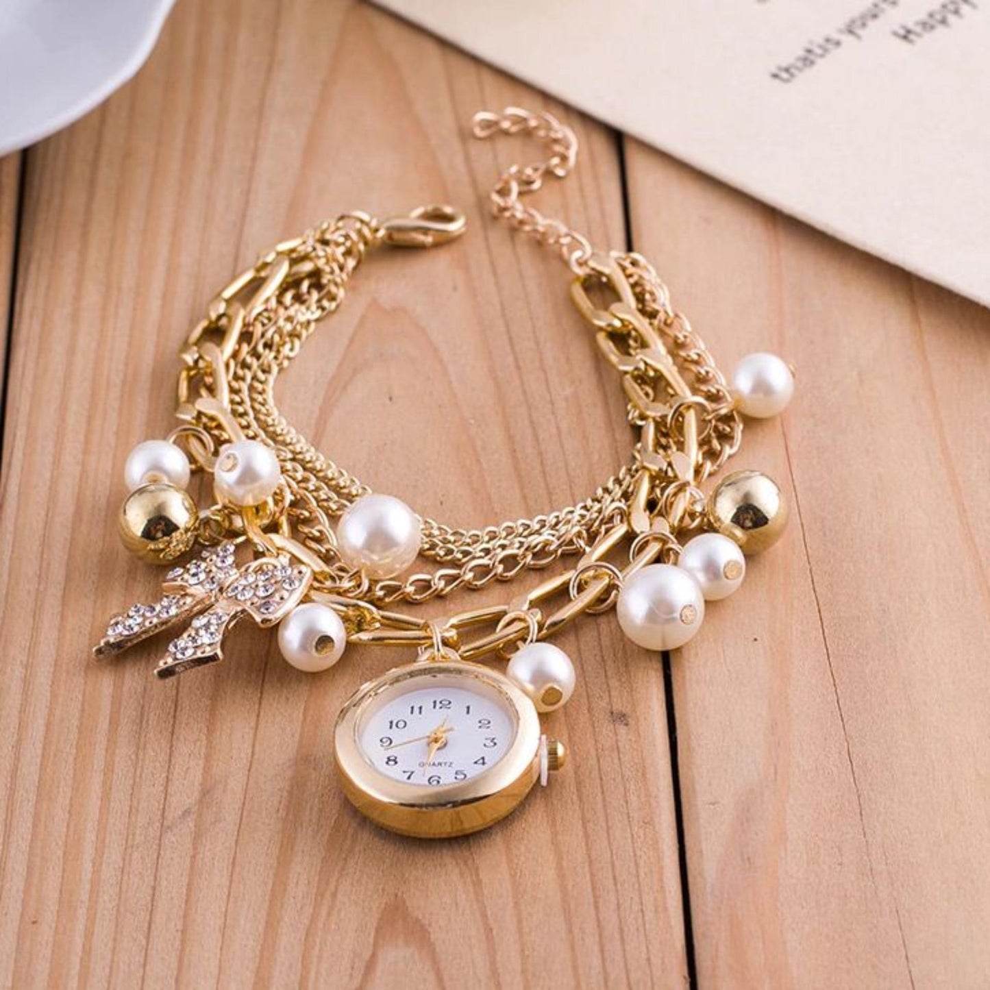 Stylish Gold Chain Watch for Fashion Enthusiasts