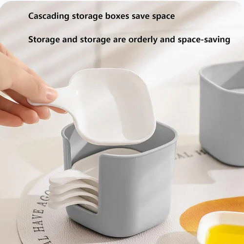 6Pcs Sauce Bowls Set with Holder, Kitchen Accessories 