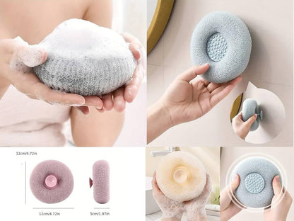 Round Soft Mesh Handheld Bath Sponge