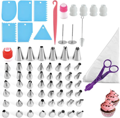 Stainless Steel Cake Decorating Kit 72 Piece
