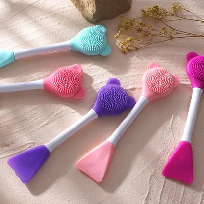 Silicone Facial Massage & Cleansing Brush Double Head