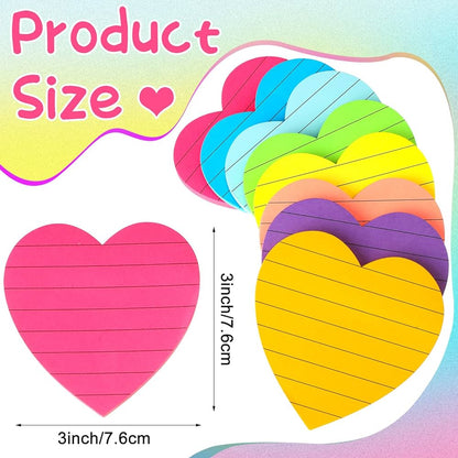 Heart Shaped Transparent Sticky Notes