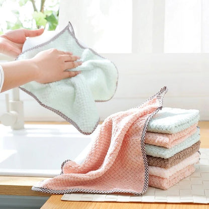 Super Absorbent Kitchen Soft Microfiber Towels(Size: 9.5*9.5 inch)