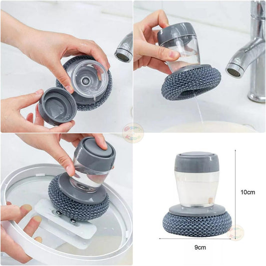 Grey Scrub Brush For Dishes