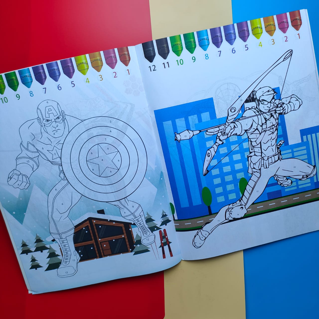 Avengers Colouring Book With Stickers(Random Characters