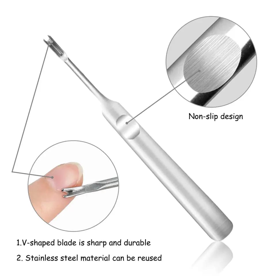 Stainless Steel Cuticle Pusher Dead Skin Remover