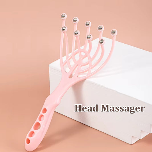 9 Prong Head Massager For Stress Relief & Relaxation