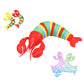 26cm Big Stretchy Lobster Slug Toy For Kids