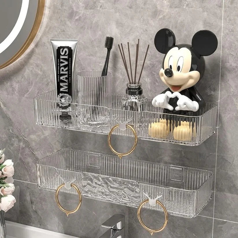 Transparent Corner Storage Rack For Wall Mount