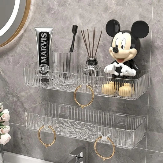 Transparent Corner Storage Rack For Wall Mount