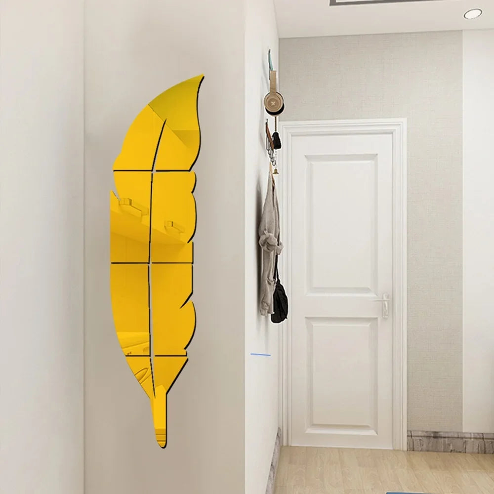  Acrylic Feather Mirror