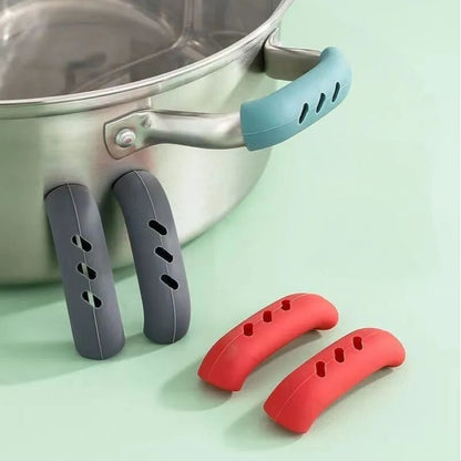 1 Pair Anti Slip Silicone Skillet Handle Cover