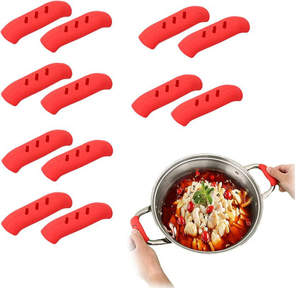 1 Pair Anti Slip Silicone Skillet Handle Cover