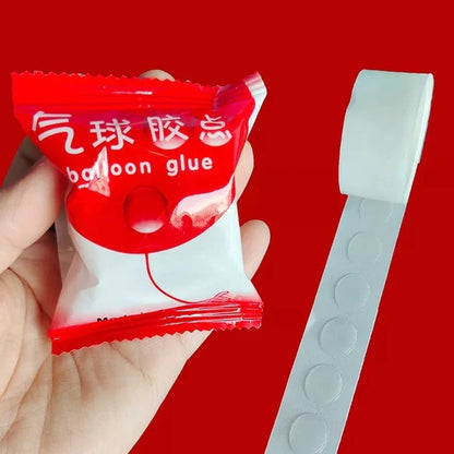 100Pcs Adhesive Double Tape for Balloons, Under One Dollar