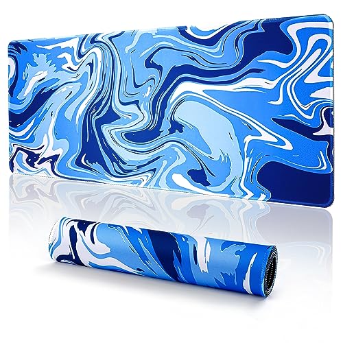 Blue Waves Desk Mat, Home and Living 