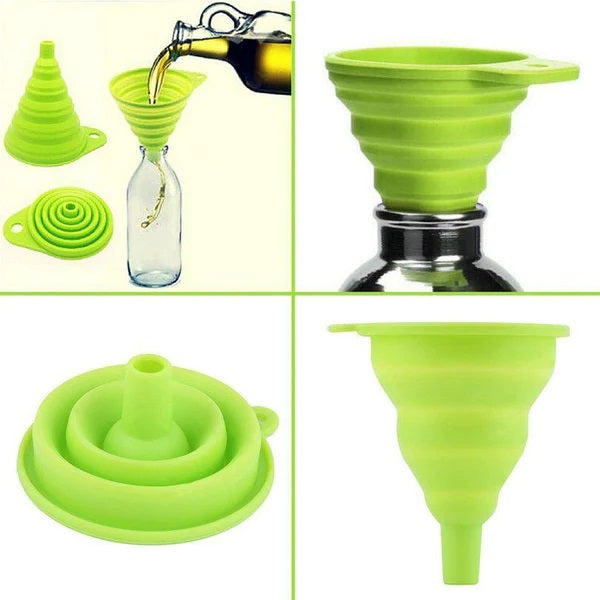 Collapsible Silicone Foldable Funnel