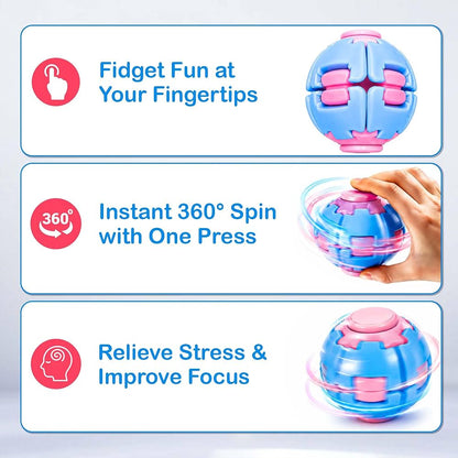 Colorful Fidget Spinner Ball – Fun Handheld Play Toy for Kids