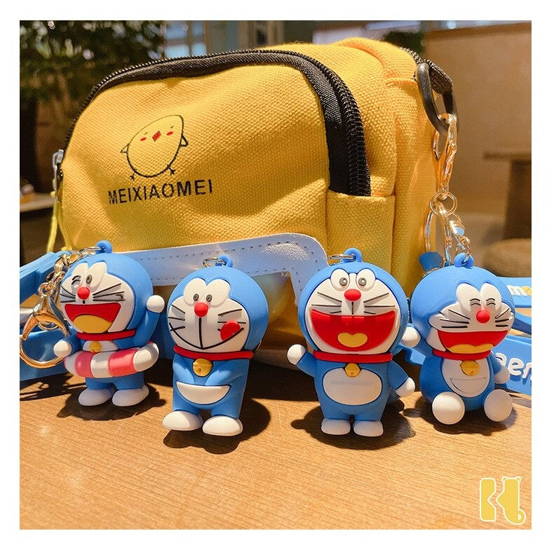 1 PC Cute Doraemon Cartoon Keychain