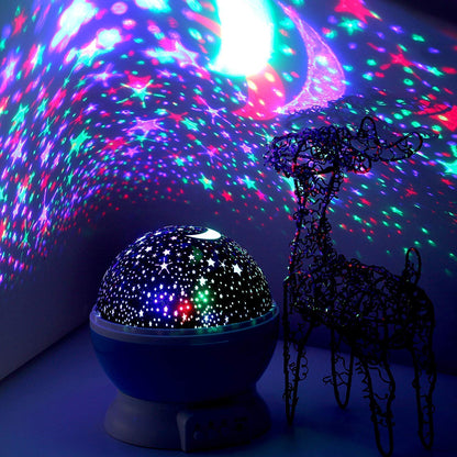 Cute Star LED Kids Baby Girl Bedroom Starry Sky Projector