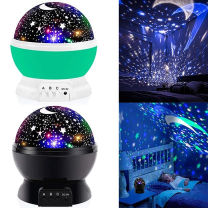 Cute Star LED Kids Baby Girl Bedroom Starry Sky Projector