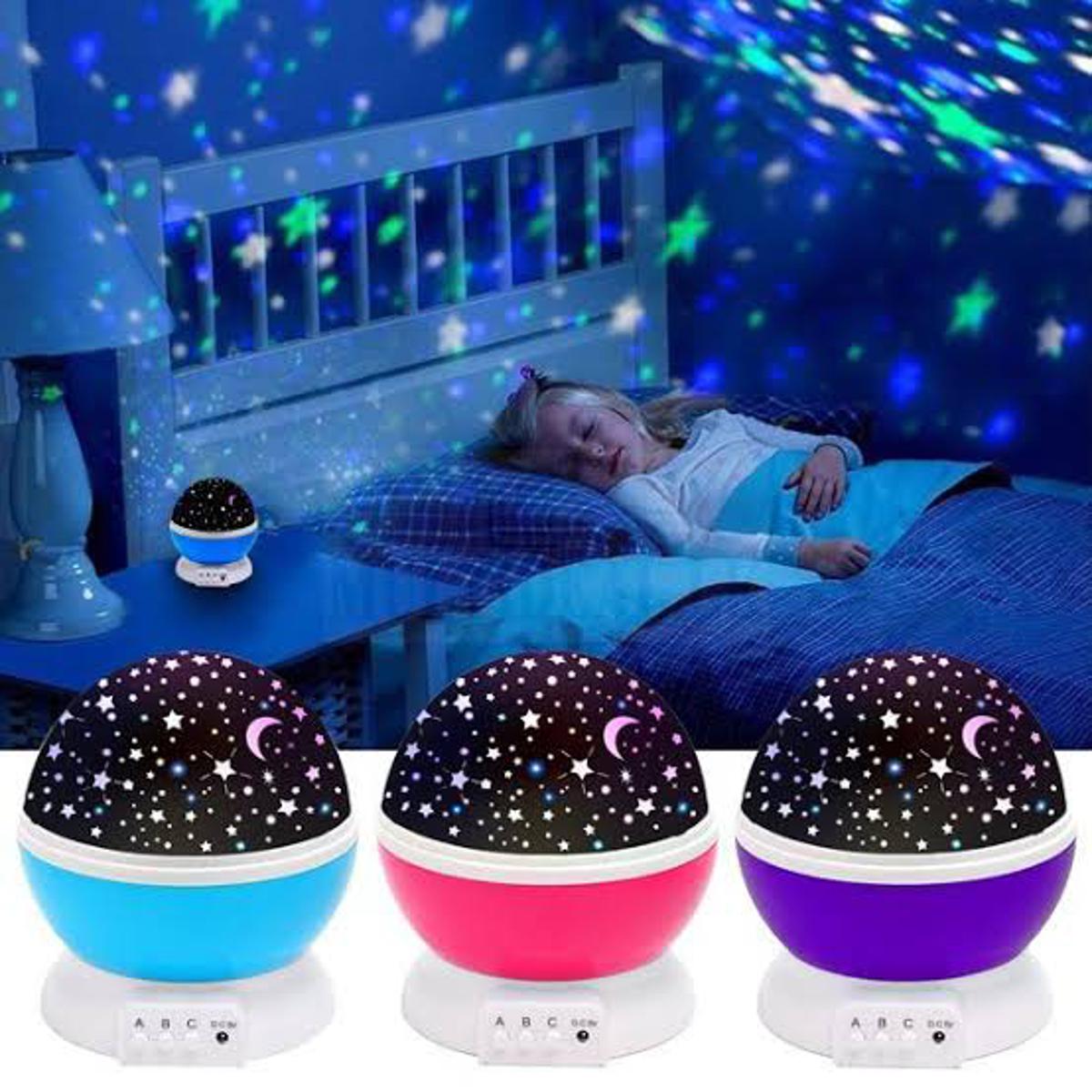 Cute Star LED Kids Baby Girl Bedroom Starry Sky Projector