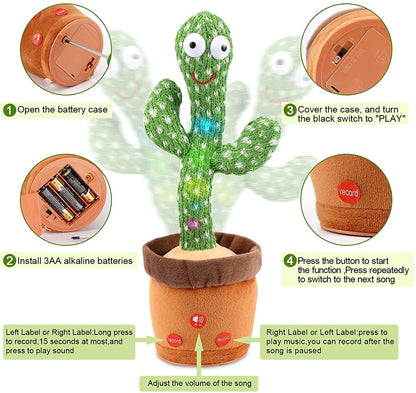 Dancing Cactus Talking Singing Kids Toys