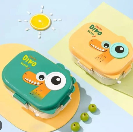 Dino Double Layers Stainless Steel Lunch Box