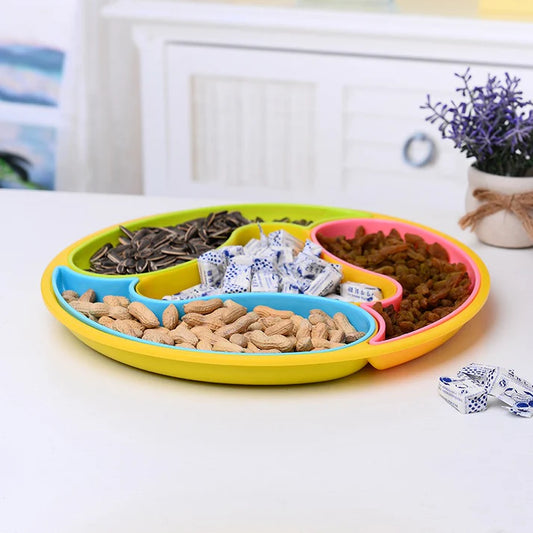 4 Section Multi-Use Serving Dolphin Tray