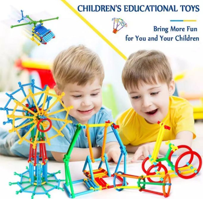 Dream Block Colorful Educational Games Toy For Kids Activity Sticks Building Blocks