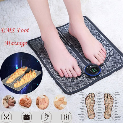 EMS Leg Reshaping Foot Massager 6 Modes intensity Leg Stimulator Mat