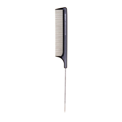 2PC Fine Teeth Tail Comb in Black