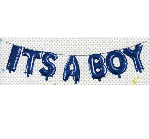 Foil Banner Balloon for Baby And Baba ( ITS A BOY & ITS A GIRL)