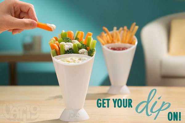 French Fries Dipping Cone Ketchup Dipper Veggie Holder and Server