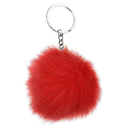 1PC Fur Pom Pom Keychain