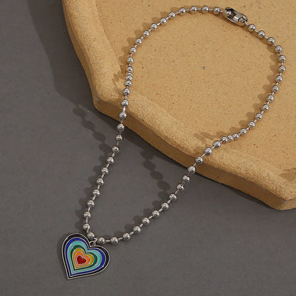 Rainbow Heart Pendant: Symbol of Love