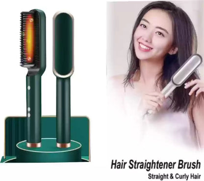 Hair Comb 3 in 1 Styling Curler Iron Electric Straightener