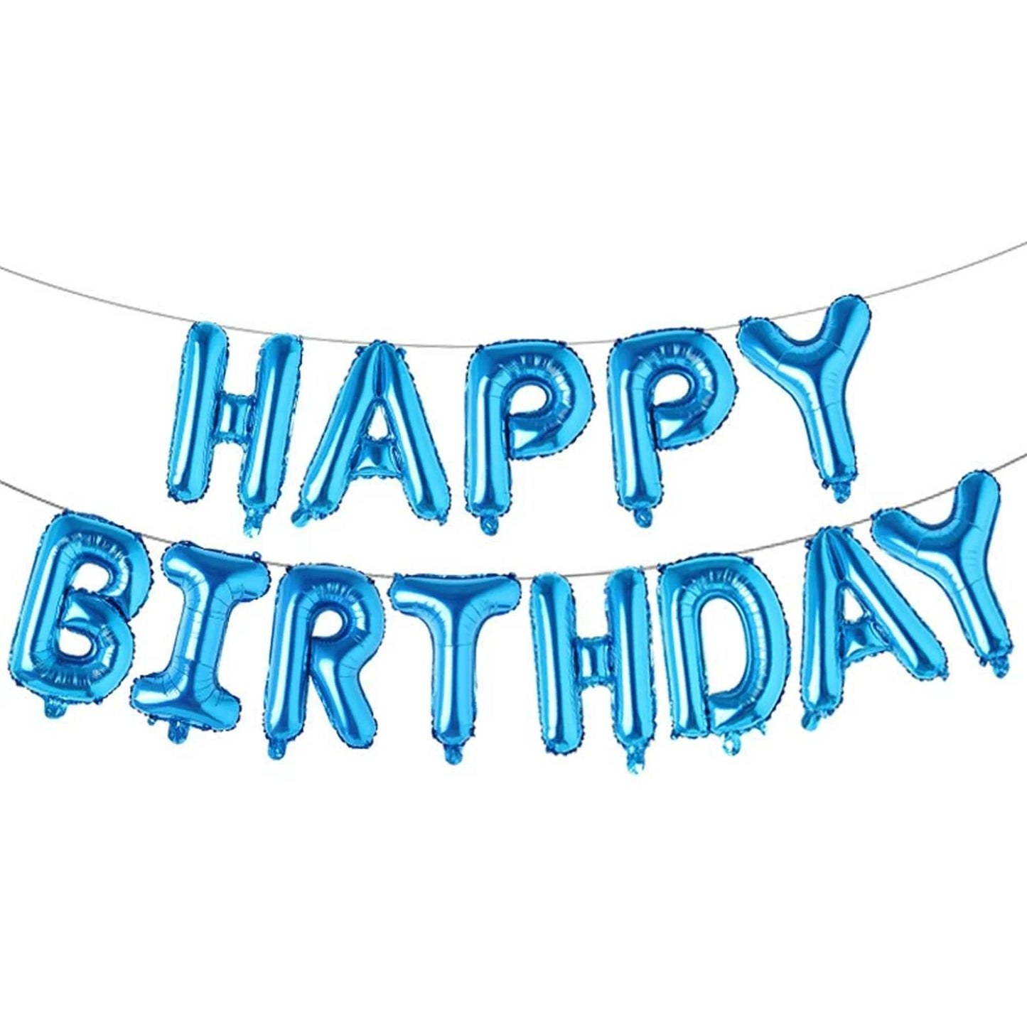 Happy Birthday Foil Banner Balloons For Birthday Party Decorations