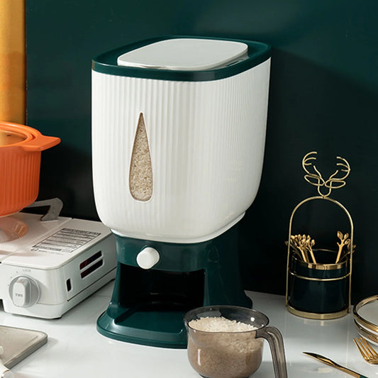 High-Grade 10KG Rice Dispenser Container, Kitchen Accessories 