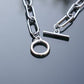 Solid Sterling Silver Italian Paperclip Link Chain Necklace
