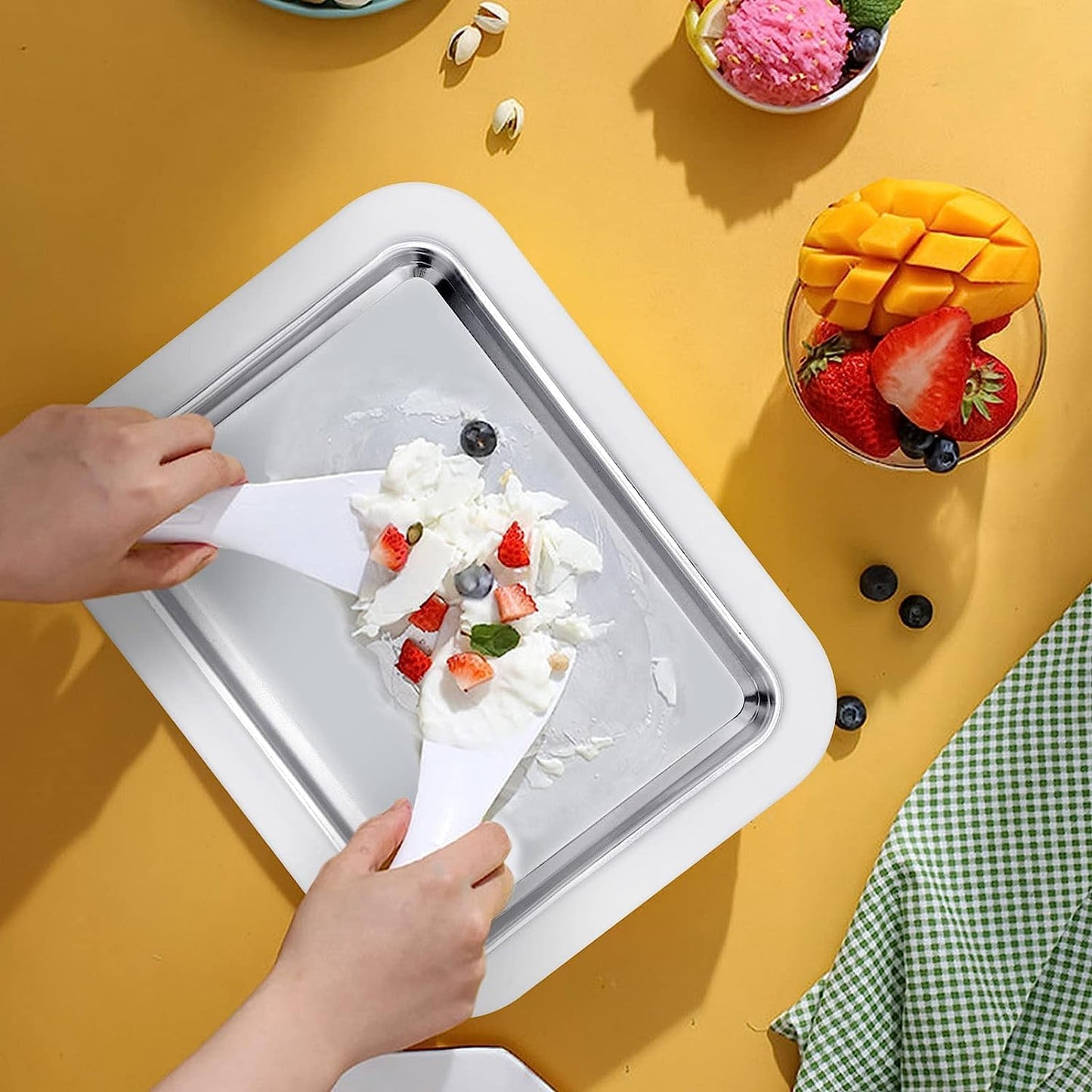 Instant Ice Cream Maker Tray, Kitchen Accessories