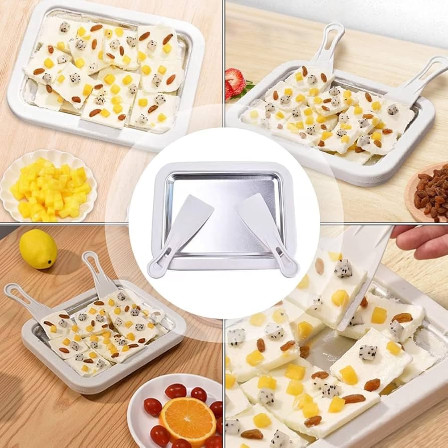 Instant Ice Cream Maker Tray, Kitchen Accessories