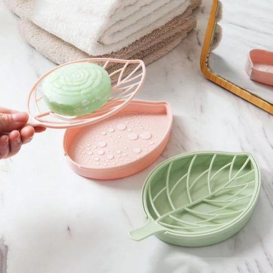 Leaf Shape Soap Holder Non Slip Soap Box, Under One Dollar