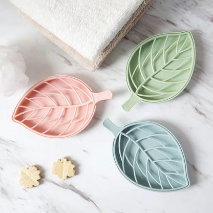 Leaf Shape Soap Holder Non Slip Soap Box, Under One Dollar