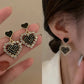 Love Imitation Heart Shape Stud Earrings