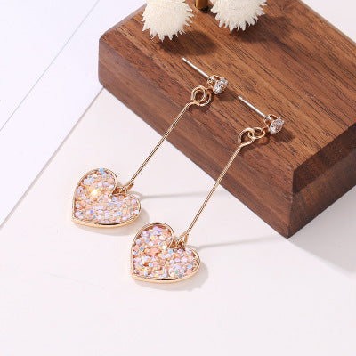 Loving Sweet Heart Tassel Earrings