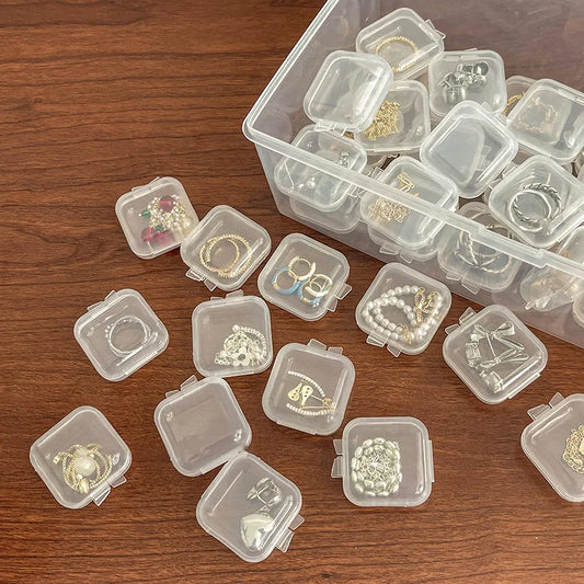 Portable Mini Clear Jewellery & Accessories Box