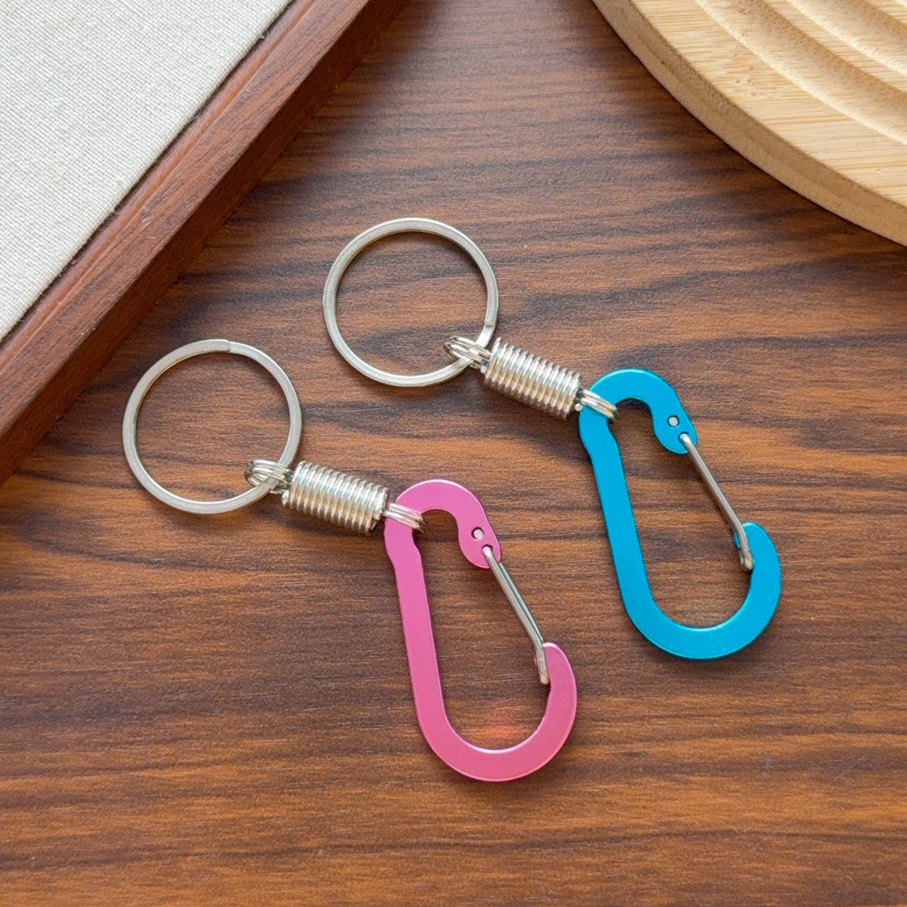 Mini Metal Carabiner Keychain – Practical Clip Hook