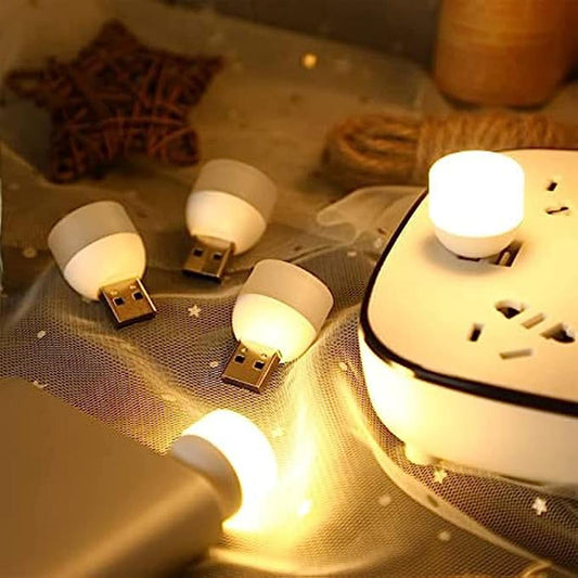 3Pcs Portable Mini Usb Led Bulb Night Light
 Under One Dollar