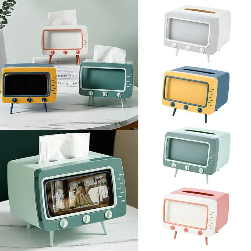 Modern TV Shape Tissue Dispenser Organizer