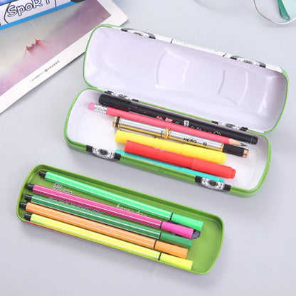 1 Pcs Car Shaped Random Character Metal Pencil box